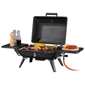 GRILLMEISTER Gas Grill 1-Burner Compact "Memphis" continuously adjustable - 3.6 kW - Picture 1 of 7