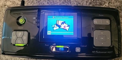HP Photosmart A617 Compact Photo Printer 5X7  Missing Cable Tested Free Shipping - Image 1 of 4
