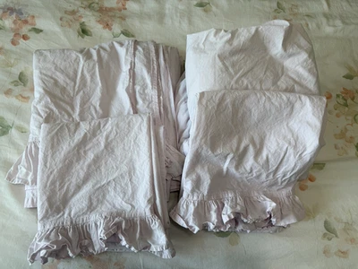 Sábanas Simply Shabby Chic Rosa Rey Rubor con Volantes Belleza Manchas Ashwell Retiradas Foto 1 de 4