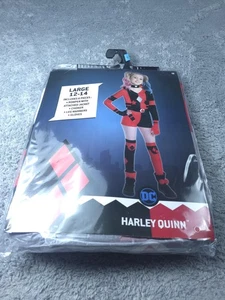 Costume Harley Quinn bambina grande 12-14 DC Comics pagliaccetto cosplay set nuovo - Foto 1 di 8