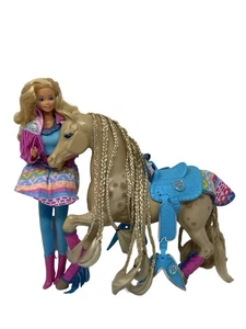 Vintage 1989 Western Fun Barbie Mattel & Palomino Pferd 80er Cowgirl - Bild 1 von 7