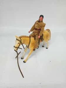 Vintage 1973 Gabriel TONTO Lone Ranger Poseable Doll & Horse Marx Toys HUM - Picture 1 of 9