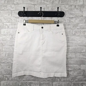 Falda vaquera blanca Eddie Bauer para mujer talla 8 - Imagen 1 de 6