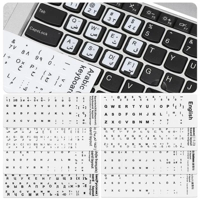 Arabic Deutsch Spanish Alphabet Layout Russian Letter Keyboard Stickers - Image 1 of 4