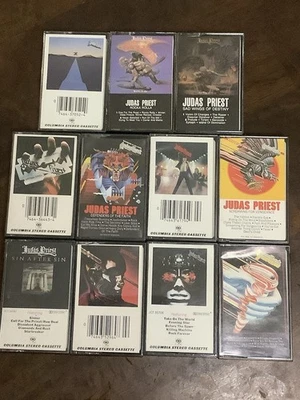 Judas Priest Cassettes Tape Lot (11)  Heavy Metal Tested Foto 1 de 4
