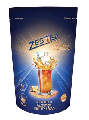 Mezcla de té helado instantáneo sin azúcar Zestea™ - (1) bolsa de 3 oz Foto 1 de 2