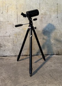 VINTAGE BAUSCH AND LOMB 800MM MIRROR SCOPE w/ TRIPOD - Picture 1 of 5