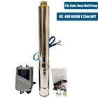 4" 600W Solar Pump Submersible Pump Bore DC 48V Deep Well Pump + MPPT Controller
