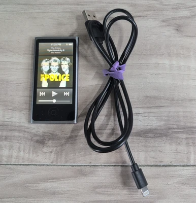 Apple Ipod Nano 7th Gen Black Model A1446 16gb Tested Working - Image 1 of 4