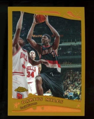 2006 Topps Chrome Gold Refractor #109 Darius Miles Blazers 81/99 - Image 1 of 2