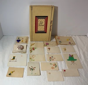 VTG Club Parchment Box Filled w/ Shell Samples, 1 Pin Lot (15) 2 Felt & 1 Tally - Picture 1 of 13