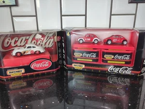 Coca-Cola Matchbox Collectibles 1958 Porsche 356A Coupe 1962 VW Beetle Concept - Picture 1 of 8