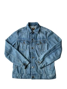 Lee Rider Denim Jacket Mens Medium Blue USA Biker Trucker - Picture 1 of 10