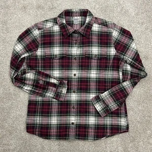 Carhartt Girls Youth Large 12-14 Plaid Long Sleeve Flannel Shirt READ - Picture 1 of 11