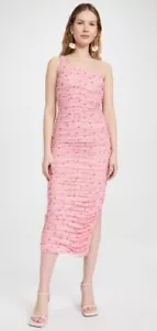 Likely Tash Roseshadow Floral Pink One Shoulder Dress Size 00 NWT - Picture 1 of 9