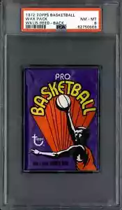 1972 Topps Basketball ungeöffnet Wax Pack Willis Reed Back PSA 8 - Bild 1 von 2