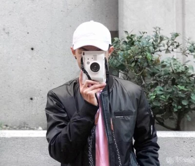 Members Only Vintage Rare Deftone Nylon Bomber Jacket Leather Look - Image 1 of 4