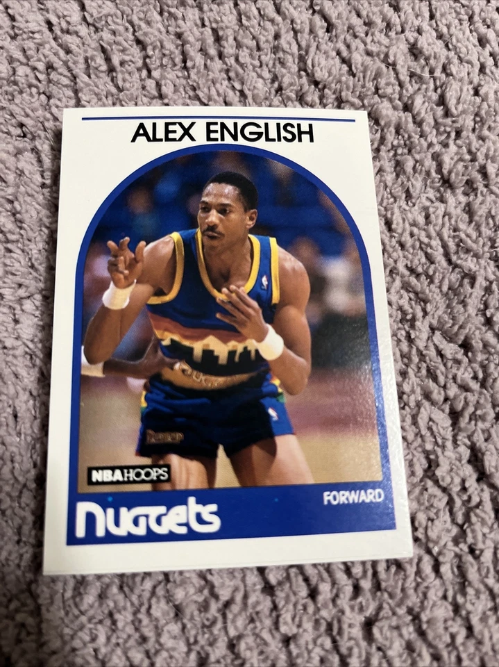 1989-90 NBA Hoops Basketball Alex English #120 Nuggets. - Image 1 of 1