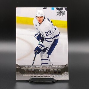 2023-24 Upper Deck Series 1 Debut Dates #DD18 Matthew Knies Rookie - Toronto