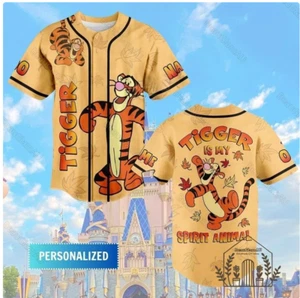 Camiseta deportiva de béisbol Winnie The Pooh 3D regalo del día de la madre talla EE. UU. Navidad - Imagen 1 de 3