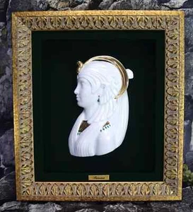 Noritake Porcelain Pamina Opera Figurine Vintage Framed Art Signed - Picture 1 of 8