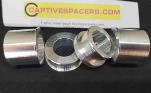Triumph Street Cup 2017 - 2020 Captive wheel spacers. Full set. Silver - Picture 1 of 1