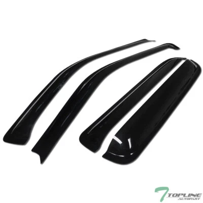 Topline For 1997-2001 Honda CRV CR-V Sun Rain Guard Vent Shade Window Visors V2 - Image 1 of 4