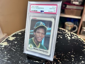 1983 Fleer PSA 10 GEM MINT Rickey Henderson #519 Oakland Athletics Mint Slab A’s