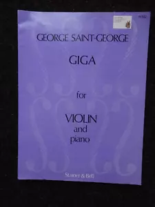 George Saint-George Giga für Violine und Klavier Färbung und Glocke - Bild 1 von 2