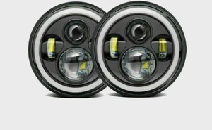 Pair Fit For Suzuki Samurai SJ410 SJ413 7 '' LED Headlight DRL Light DOT E4 - Picture 1 of 13