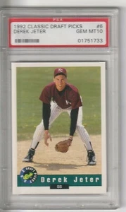 Selecciones clásicas de draft 1992 Derek Jeter #6 PSA 10 - Imagen 1 de 2
