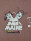 Men From Maine Shirt Mens 2XL XXL Brown 105.7 WROR Team Lem Radio ME Adult A05