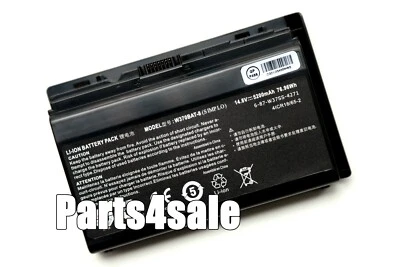 Nueva batería genuina W370BAT-8 para Clevo W350ST W355ST W370ST W370SS NP7358 A522 Foto 1 de 2