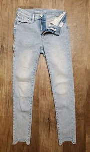 Old Navy Hi-rise Rockstar Jeggings 360° Stretch Girls 12 Light Wash Distressed - Picture 1 of 13