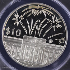 2002 $10 East Caribbean States Proof Silver Dollars ANACS PF 69 DCAM PR Cameo