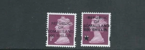 SOMALILAND (REPUBLIC of) 1998 provisionals 2 diff ovpts VF MNH RARE - Picture 1 of 1