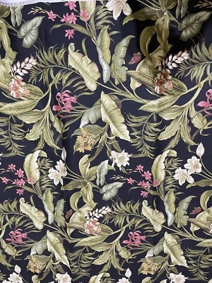 Tela parasol Waverly estampado tropical tapicería exterior 55 ancho 1 yarda Foto 1 de 2