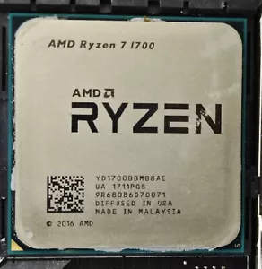 AMD Ryzen R7 1700 8-core 16-thread 16MB 65W AM4 3.00GHz CPU processor - Picture 1 of 1