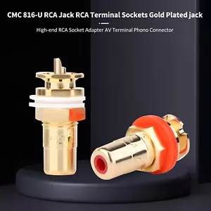 4/8 Stück RCA Buchse Hifi Audio Buchse Connector Phono Chassis Panel Jack Adapter - Bild 1 von 19