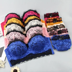 Frauen-reizvolle Spitze-Stickerei gepolsterter BH-Sets Dessous-Sets 75-90 BCDE - Bild 1 von 42