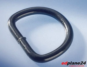 10x Anillo Semicircular 30x5mm Galvanizado Negro Anillo D Anillos D  - Imagen 1 de 2