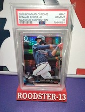 2018 Bowman Chrome #BNRRAC Ronald Acuna Jr. National Convention RC PSA 10 