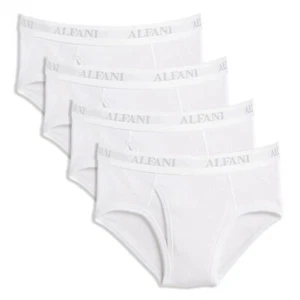 Alfani Men's 4 Pack Cotton Briefs Underwear Classic TAGLESS WICKING White XL $40 - Picture 1 of 5