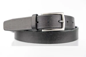 Classic Black Thick Full Grain Cow leather belt size L Fits 36"-40" pant size - Picture 1 of 7