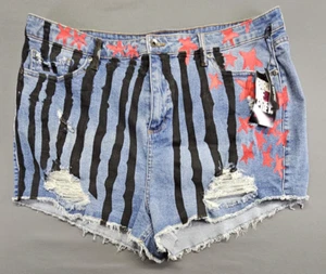 Harley Quinn Birds Of Prey Damen Denim Shorts Gr. 19 Neu mit Etikett Her Universe Hot Topic - Bild 1 von 11