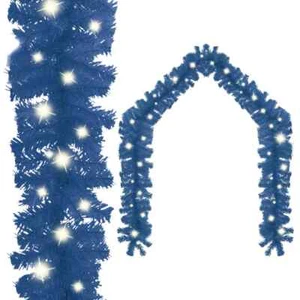 NNEVL Christmas Garland with LED Lights 5 m Blue - Picture 1 of 7