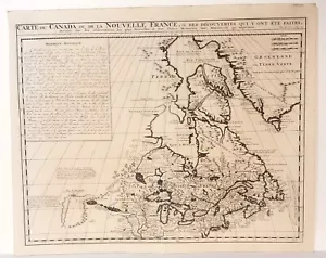 Antique map, Chatelain,Carte du Canada ou de la Nouvelle France ..., 1719 - Picture 1 of 1