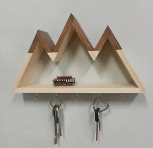 Wall key holder Big mountains with shelf | Key holders for wall | Key organizer - Picture 1 of 5