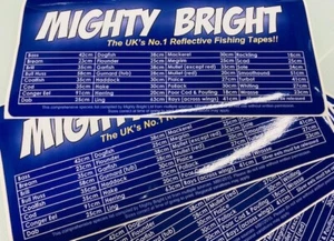 UK Sea Fishing Minimum landing size Fish guide- Tackle Box Stickers - Picture 1 of 2