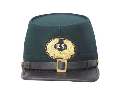 Kepi de lana de soldado de la Guerra Civil de Estados Unidos para hombre - Insignia de Estados Unidos, ¡todas las tallas! Foto 1 de 4